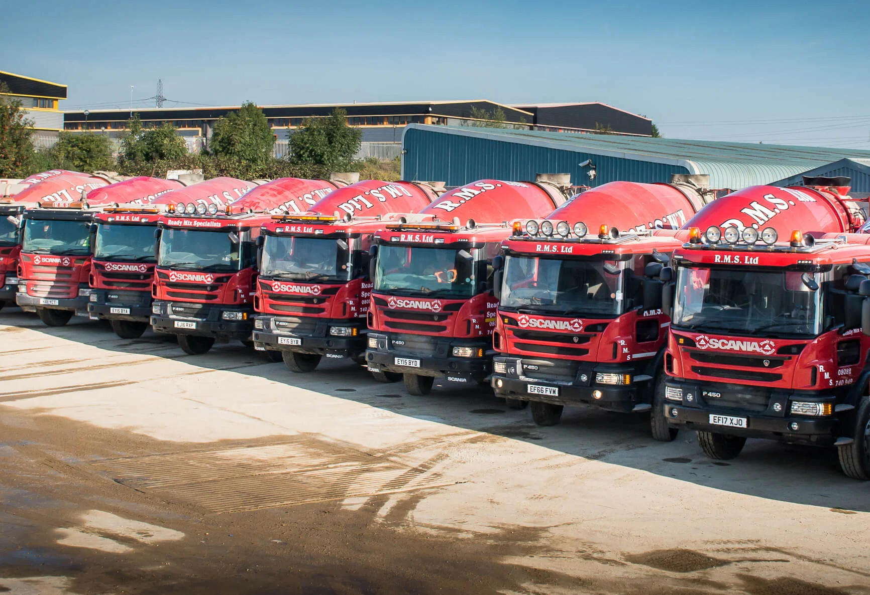 Ready Mix Concrete Delivery Fleet